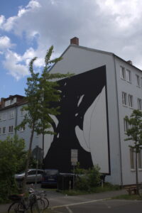 Bemaltes Haus in der Friedrichsstraße